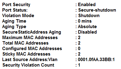 cisco mac address sticky aging time